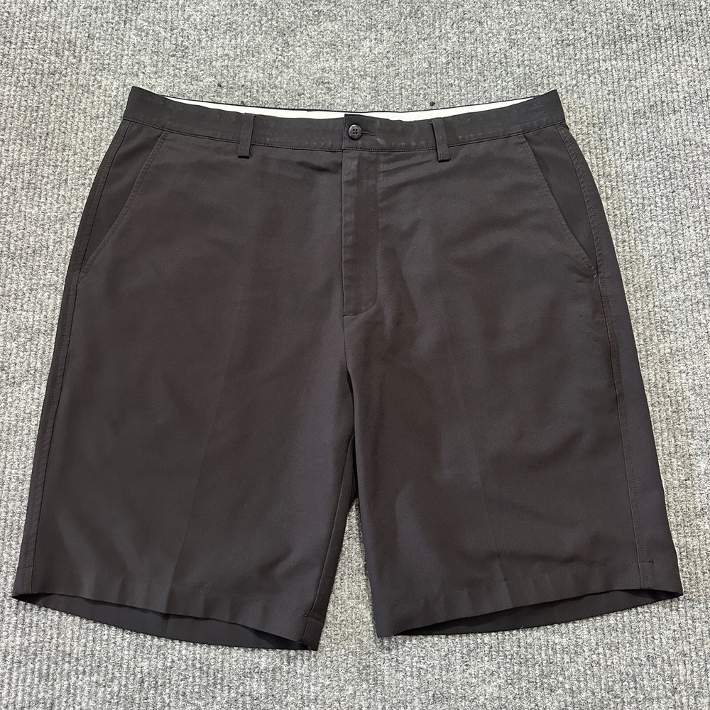 FootJoy Mens Golf Shorts W38 Black Polyester Stretch Performance Chino Outdoor